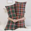 Tela de Cuadros Jacquard de Franela Tela para Mantel Cojín Grande Bolsa para Cojín Tela para Manualidades Navideñas