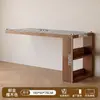 Escritorio de Esquina Estantería Librería Mesa Integrada Dormitorio Uso Doméstico Tocador Retráctil Escritorio de Esquina Escritorio de Oficina