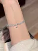 Colgante de Calabaza de Plata de Ley S925 con Topacio Azul Facetado Cortado a Diamante Pulido Versátil Pulsera para Mujer Joyería Versátil de Estilo Fresco de Alta Gama