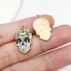 Joyas transfronterizas serie fantasma no muerto estampado de Halloween colgante de calavera pulsera de aleación colgante de llavero