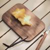 Tabla de cortar de nogal estilo japonés Mini Tabla de cortar para frutas de viaje Picnic Portátil Madera Doble cara Tabla de cortar para acampar al aire libre