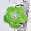 Acessórios de Joias com Strass de Camélia Transfronteiriços Flores Tridimensionais de Sapato de Camada Dupla Acessórios para Roupas Acessórios de Broche para Headwear DIY