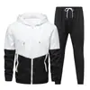 Conjunto de Jaqueta de Outono Masculina Transfronteiriço, Atacado Esportivo para Jovens, Marca da Moda Estilosa e Tendência Roupas Masculinas, Conjunto Casual Masculino