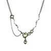 Collar de Piedra Lunar para Mujer 2026 Nuevo Estilo Popular Único Nicho de Lujo Ligero Diseño de Moda Cadena para Clavícula Versátil Accesorio