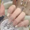 Uñas Portátiles Estilo Ins Nuevo de Verano Parches de Manicura Deseo Puro Parches de Uñas Blanqueadores Removibles Uñas Largas y Cortas Productos Terminados