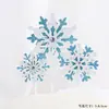 Decoración de pastel de dibujos animados Frozen Aisha Anna Princesa Sakura tarjeta de copo de nieve inserción fiesta de cumpleaños enchufe