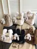 Bolso peludo nuevo muy elegante, bolso tipo chaleco estilo japonés y coreano, bolso de mano de moda simple casual, bolso cruzado de felpa de nicho