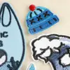 Patches Bordados Série Azul Original Desenho Animado Decoração Acessórios para Roupas para Jaquetas Rasgadas Patch Bordado