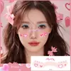 Lindas pegatinas de tatuaje de maquillaje rubor soporte maquillaje escénico para niños Día de San Valentín Año Nuevo amor pegatinas para la cara