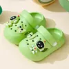 Zuecos de Bebé Panda para Niños Pequeños, Zapatos Cerrados Antideslizantes de Verano para Interiores, Hogar y Exteriores