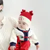 Gorros para Bebé para Otoño e Invierno, Cálidos Gorros de Lana Engrosados Festivos de Año Nuevo para Niños y Niñas, Gorros Tejidos Pequeños para Bebés