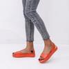Verão Transfronteiriço Novo Tamanho Grande Sapatos Femininos Boca de Peixe Salto Plano Leve Elástico Slip-On Casual Sandálias de Praia Femininas de Sola Grossa