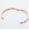 Pulsera Europea y Americana Transfronteriza de Acero Inoxidable con Corazón Hueco, Estilo Simple Ins, Acero de Titanio con Cierre a Presión, Pulsera para Mujer con Forma de Huevo, Celebridad de Internet