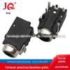Soquete de fone de ouvido com cabeça de metal PJ-372 Interface de áudio horizontal Base de fone de ouvido 3,5 Interface de áudio e vídeo 3,5
