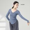 Roupas de dança para adultos para Primavera e Outono roupas de treino para dança moderna camisa de manga comprida roupa corporal étnica clássica