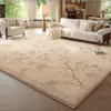 Tapete para Sala de Estar, Estilo Francês Vintage, Lavável e Resistente a Manchas, Adequado para Sofá e Mesa de Centro, com um Toque de Luxo Leve e Sofisticado