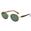 Gafas de Sol Redondas Pequeñas Polarizadas de Metal de Moda Estilo Old Money de Alta Gama Nuevas de Moda Protección UV Protección Solar Gafas de Sol