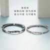 "Como una Ballena Va al Mar, Como un Pájaro Va al Bosque" Pulsera para Pareja Plata Esterlina Par Diseño Nicho Joyería Creativa Personalizada