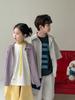 Traje para Niños 2026 Estilo Verano Niños y Niñas Estilo Coreano Color Sólido Casual Traje de Solapa para Niños Conjunto de Dos Piezas con Pantalones Cortos de Manga Corta