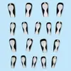 Comércio Exterior Mais Vendidos Peças de Nail Art Linha Preta Strass Adesivos para Unhas Postiças Unhas Atacado Venda Quente Transfronteiriça Unhas Usáveis