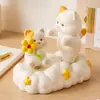 Figura Creativa Nueva de Gatito de Resina Giratoria Interactiva, Linda y Sanadora Decoración para Escritorio de Oficina, Regalo Navideño