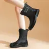 Botas de Lluvia de Moda 2026 para Mujer, Zapatos de Agua Cortos de Moda para Todas las Estaciones, Botas de Lluvia Cálidas, Impermeables, Antideslizantes y Resistentes al Desgaste para Parejas