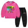 2023 Primavera y otoño nueva ropa infantil transfronteriza suéter para niños pantalones de dibujos animados conjunto de dos piezas bebé algodón traje de manga larga