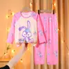 Pijamas para Niños, Manga Larga para Mujer Primavera y Otoño Niños y Niñas, Ropa de Casa Delgada para Niños Verano, Trajes para Bebé para Usar Afuera
