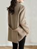 [Liquidación] Nuevo Abrigo de Lana Otoño e Invierno para Mujer, Corte Holgado, Elegante y Estiloso, Abrigo de Lana Doble Cara de Alta Gama para Figuras Pequeñas
