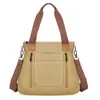 Bolsa de ombro feminina, bolsa de lona, bolsa de mão com alça, bolsa tote com zíper, bolsa tote, bolsa de trabalho e viagem de grande capacidade, bolsa de ombro, estilo vintage