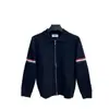 Ventas Directas de Fábrica Tb Nuevo Estilo Otoño e Invierno Chaqueta con Solapa de Doble Manga y Cremallera de Correa para Hombres y Mujeres, Chaqueta Casual y Cómoda