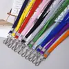 Amazon 1.0 Corda de Fio de Ouro Espessa Clipe de Metal Fivela Zhu Chile Cordão Cordão para Crachá Corda de Marca de Fábrica