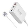 Cargador PD de nitruro de galio de 200 W transfronterizo Caliente Cargador de escritorio multipuerto de 200 W 4C2A carga directa de nitruro de galio