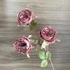 Borda tostada de 3 cabeças Austin multi-cabeça borda queimada retrô rosa decoração de casa decoração sala de estar mesa decoração floral