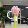 En stock Venta al por mayor barato tapón de pajita de silicona tapa antipolvo para pajita celebridad de internet tapón antipolvo para bebida funda de silicona para pajita
