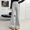 Pantalones acampanados para niñas, estilo primavera y otoño, pantalones para niños, ligeramente acampanados, adelgazantes, pantalones deportivos para estudiantes de secundaria, pantalones de chándal elegantes y modernos para niñas pequeñas