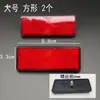 Pegatinas Reflectantes para Bicicleta de Vehículo Eléctrico, Señales Reflectantes, Piezas Decorativas Reflectantes Adhesivas Redondas y Cuadradas, Luz Roja y Amarilla