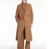 [Oferta Especial] Max2024 Outono e Inverno Nova Lã de Ovelha Lã Dupla Face Elegante Casaco Outwear de Comprimento Médio Slim