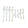 Cadena de Extensión de Plata de Ley S925 Collar Pulsera Cadena de Extensión para Pulsera Conector de Extremo para Pulsera Extensión de Cola de Cadena Chopard Cadena Ajustable