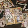 Paquete de Materiales Infeel.Me Serie Marea del Tiempo Diario Vintage Pegatinas de Material Decorativo DIY 4 Estilos