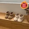 Botas de algodón para niñas de invierno, zapatos peludos para niños, zapatos cálidos para bebé, botas de nieve para lactantes, zapatos de algodón para niños pequeños, zapatos de invierno para niños