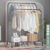 Perchero de Piso Cubierta Antipolvo Perchero Doméstico para Colgar Secado Barra para Colgar en Dormitorio Cubierta Transparente Antipolvo para Ropa