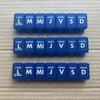 15.2 una semana caja de pastillas de siete compartimentos fila única caja de pastillas de una semana 7 compartimentos placa ligera sin Braille caja de pastillas de 7 compartimentos