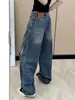 Pantalones vaqueros vintage americanos de talla grande para mujer, primavera y otoño, nuevos, holgados, de cintura alta, adelgazantes, con pierna recta y pierna ancha