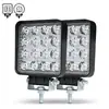Transfronterizo dedicado a luces de trabajo LED automotrices cuadradas 16 luces 48W luces auxiliares proyecto de iluminación frontal de repuesto faros delanteros