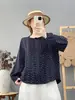 Coleção Outono 2026 Estilo Mori Girl Japonês Cardigã Feminino Gola Alta Estampa de Bolinhas com Renda Manga Longa Venda por Atacado