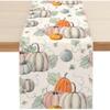 Novo Caminho de Mesa de Outono da Amazon Abóbora de Halloween Crisântemo Caminho de Mesa de Outono Decoração de Festa para Sala de Estar Mesa de Jantar