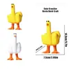 LT2024 Novo Pato de Resina Criativo Bonito Artesanato Pato Médio Decoração de Mesa Decoração de Casa 14,5 cm