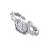 Anel Aberto Estilo Frio Design Simples de Nicho Moda Textura de Lata Luxo Leve High-end com Pedra Opperstone para Mulheres