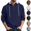 Amazon Europa Novo Moletom com Capuz Jacquard Masculino Manga Longa Moda Casual Esportivo Solto